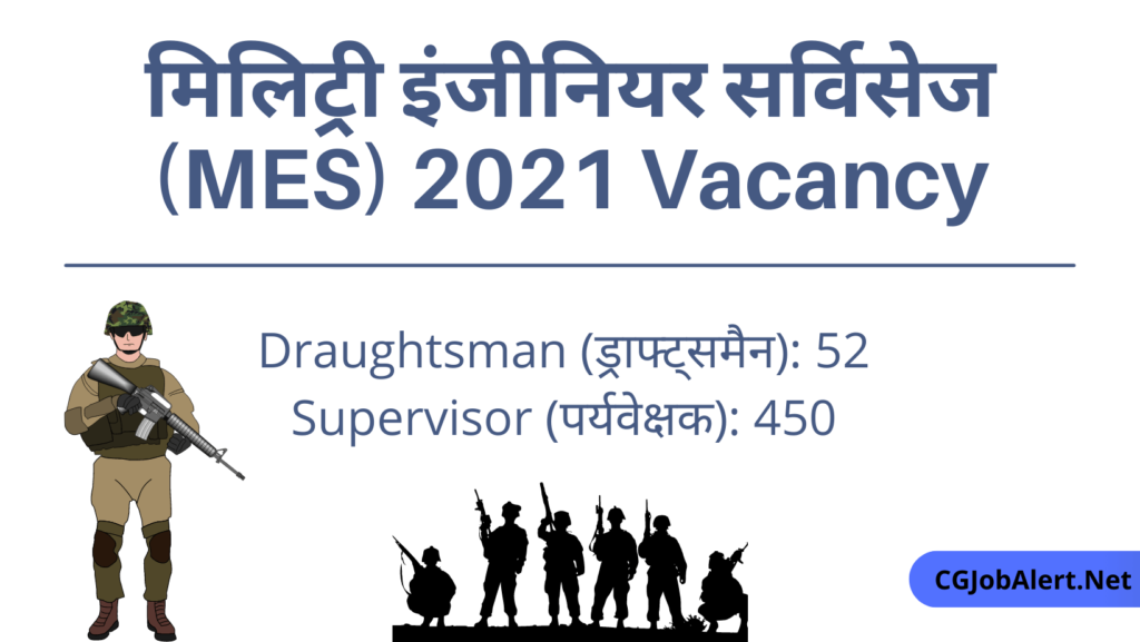 मिलिट्री इंजीनियर सर्विसेज (MES) 2021 Vacancy