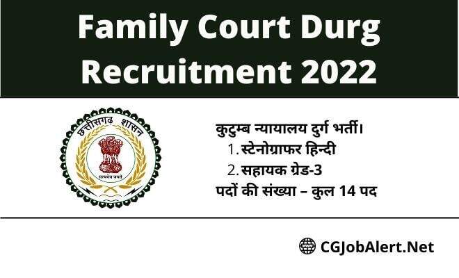 Family Court Durg Recruitment 2022