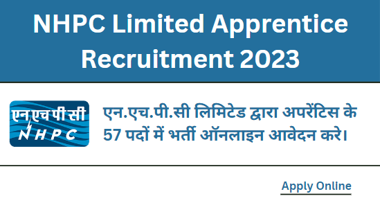 NHPC Limited Apprentice Recruitment 2023