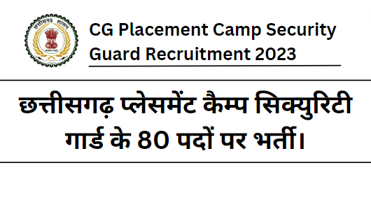 Mahasamund Placement Camp 2023