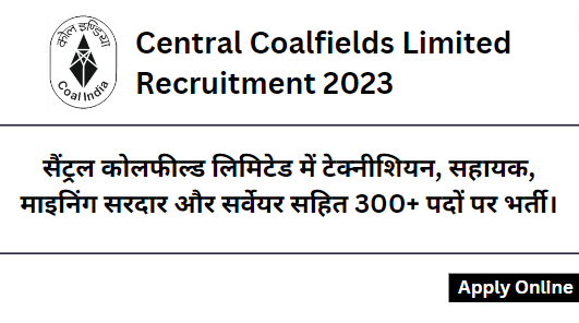 Central Coalfields Limited Recruitment 2023