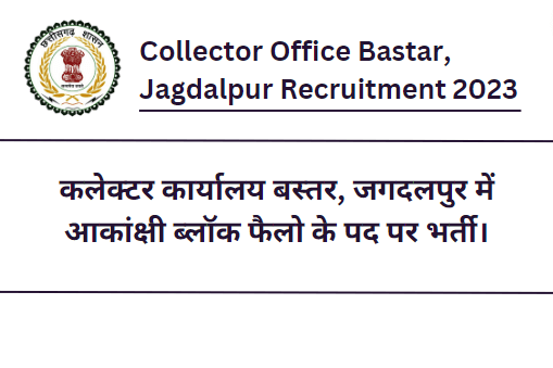 Collector Office Bastar, Jagdalpur Recruitment 2023