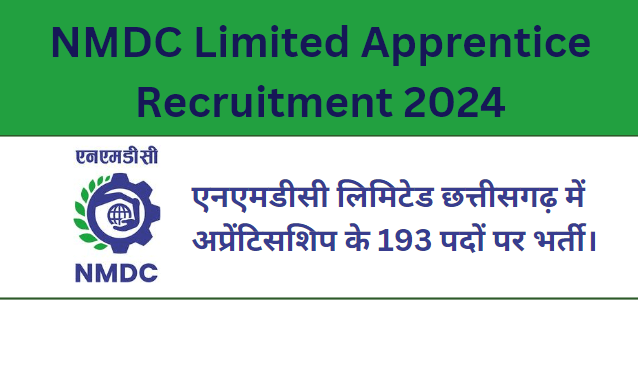 NMDC Limited Apprentice Recruitment 2024